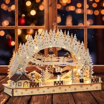 LED Kerstversiering Winterdorp (Kerstverlichting binnen), Verzenden, Nieuw