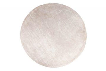 Vintage tapijt MODERN ART 150cm beige gewassen rond used, Ophalen of Verzenden, Nieuw