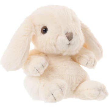 Bukowski konijn knuffel - wit - zittend - 15 cm - pluche, Kinderen en Baby's, Verzenden, Nieuw