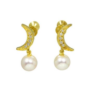 Mikimoto - Oorbellen - 18 karaat Geel goud, Nieuw