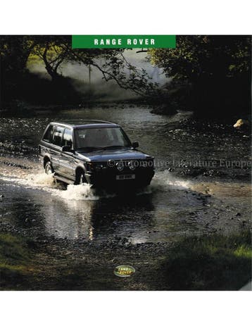 1994 RANGE ROVER BROCHURE ENGELS, Boeken, Nieuw, Author