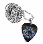 Plectrum ketting sleutelhanger van het Vrijmetselaars teken, Ophalen of Verzenden, Nieuw
