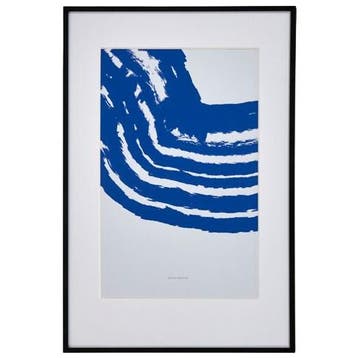 House Doctor Wall Art, Hdbrush, Dark Blue - Muurdecoratie -, Huis en Inrichting, Ophalen of Verzenden, Glas, Blauw, Scandinavisch