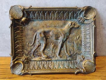 Vide-poche - windhond - Frankrijk - Bronze vide-poche hond