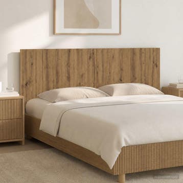 vidaXL Wandgemonteerd Hoofdeinde ARNHEM Artisanaal eiken, Verzenden, Nieuw, Bruin, Hout