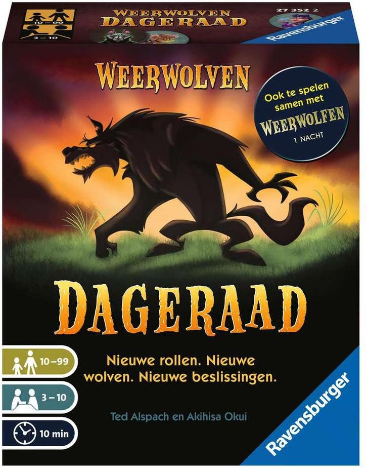 Weerwolven - Dageraad | Ravensburger - Kaartspellen, Hobby en Vrije tijd, Gezelschapsspellen | Kaartspellen, Nieuw, Verzenden