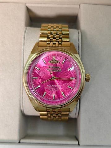 Vivienne Westwood - Time Machine Pink Dial Womens Watch -, Nieuw