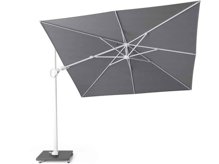 Challenger T2 premium zweefparasol 300x300 cm witte mast, Tuin en Terras, Parasols, Nieuw, Ophalen of Verzenden
