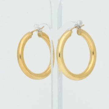 Oorbellen - 18 karaat Geel goud - Creolen, Sieraden, Tassen en Uiterlijk, Oorbellen, Nieuw