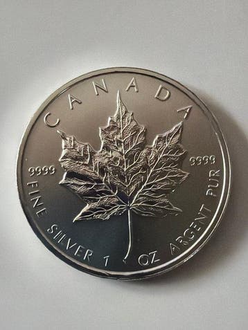 Canada. 5 Dollars 2011, Maple Leaf 1 oz (.999) Silber