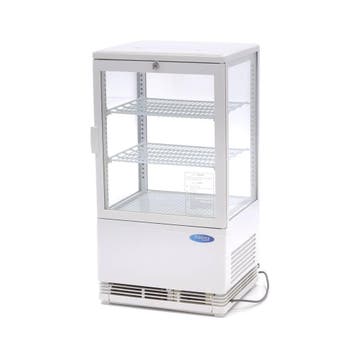 Mini Koelvitrine - 58 L - 43 cm - Wit, Verzenden, Nieuw in verpakking, Koelen en Vriezen
