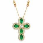 Zonder minimumprijs - Hanger - 14 karaat Geel goud - 1.24ct.