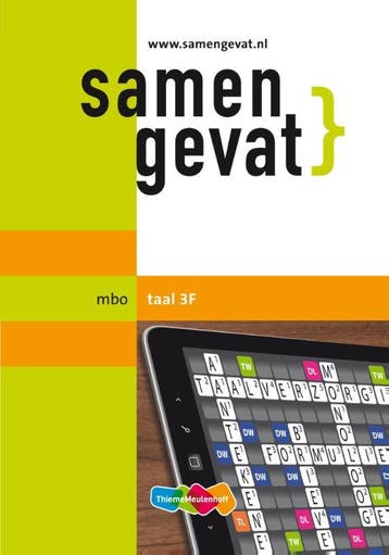 Samengevat taal mbo taal 3f 9789006925883, Zo goed als nieuw