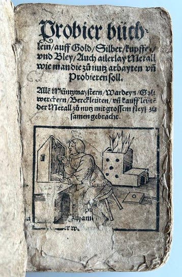 Extremly rare - Probier Büchlein , auff Gold, Silber,