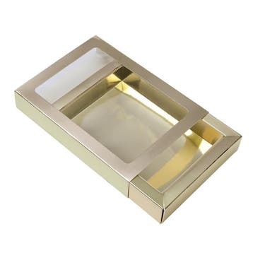 Chocoladeletterdoos GK7 Goud / Goud 3st, Verzenden, Nieuw