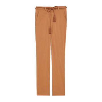 Patrizia Pepe • bruine pantalon • 40 (IT46), Maat 38/40 (M), Bruin, Verzenden, Nieuw