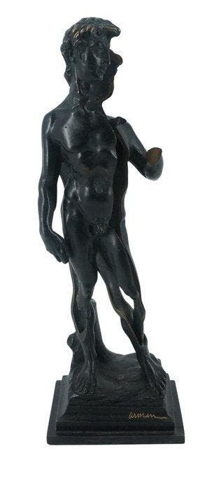 Fernandez Arman (1928-2005) - sculptuur, David - 34 cm -
