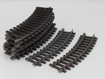 LGB 15000 Set 12 St. Gebogenes Gleis,R2,30 Gradk, ongepoe..., Gebruikt, Rails, Ophalen of Verzenden, LGB
