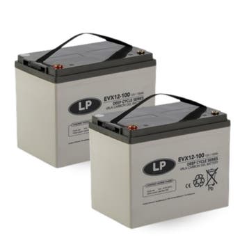 Landport (LP) EVX12100 Deep Cycle 12 v 100ah AGM / GEL / Car, Ophalen of Verzenden, Nieuw