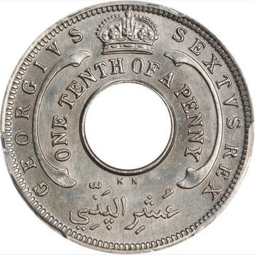 Brits West-Afrika. George VI. 1/10 Penny 1950 - PCGS MS66
