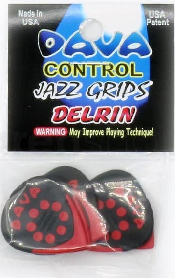 Dava DAV-9024 Jazz Grip Tip Pick plectrum Delrin 6-pack, Ophalen of Verzenden, Nieuw, Elektrische gitaar