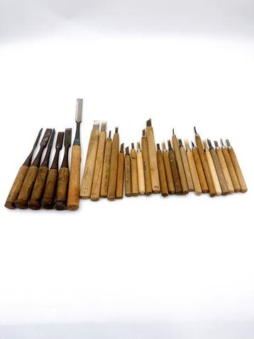 Japanese Wood Carving Chisels & Gouges Set – 6 Chisels +