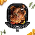 Airfryer XXL - heteluchtfriteuse - 6L - 1800W - Zwart - Tayl, Verzenden, Zo goed als nieuw