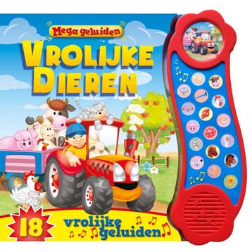 Boek: Mega geluiden - Vrolijke dieren - (als nieuw), Boeken, Verzenden, Zo goed als nieuw