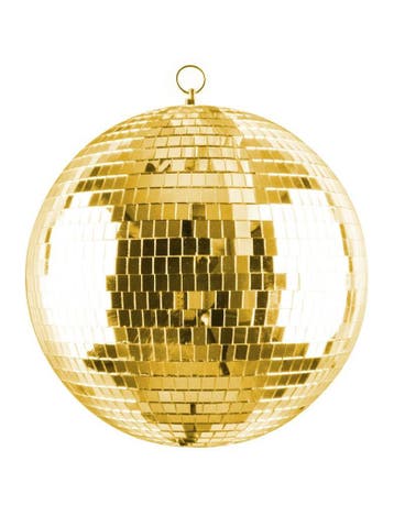 Spiegelbal Goud 30cm, Hobby en Vrije tijd, Feestartikelen, Ophalen of Verzenden, Nieuw