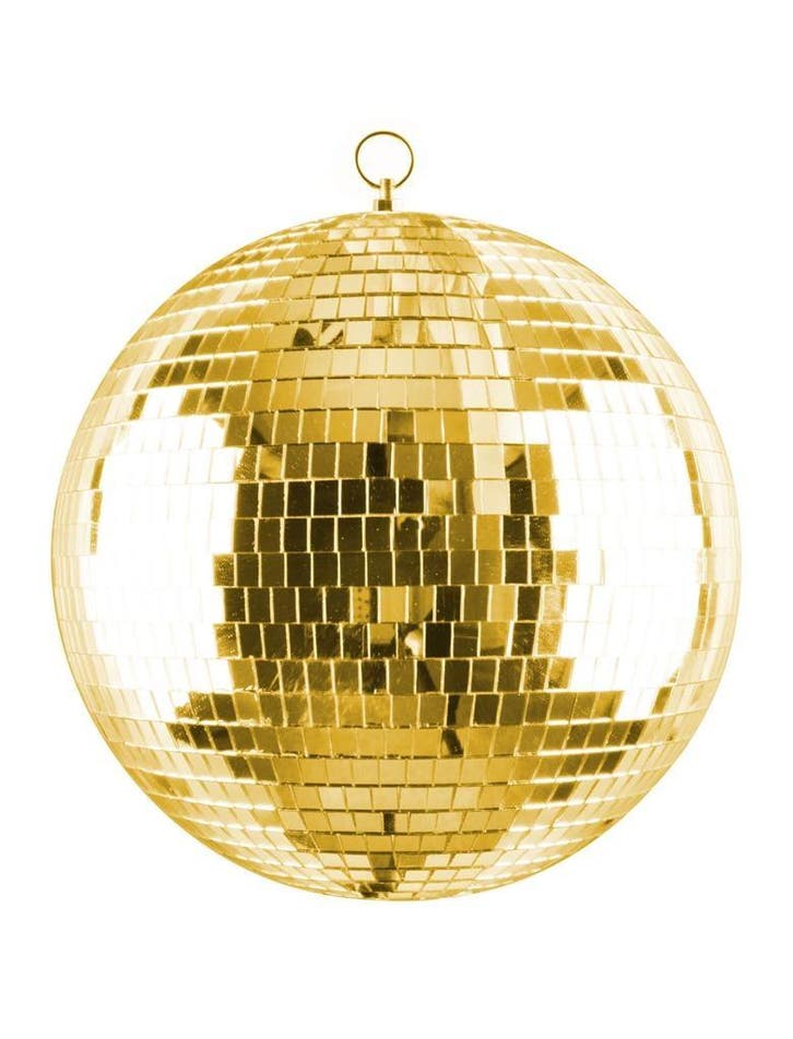Spiegelbal Goud 30cm, Hobby en Vrije tijd, Feestartikelen, Nieuw, Ophalen of Verzenden