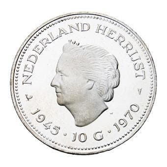 Nederlandse zilveren tientje/ 10 gulden, Koningin Juliana, Verzenden, Zilver, Losse munt