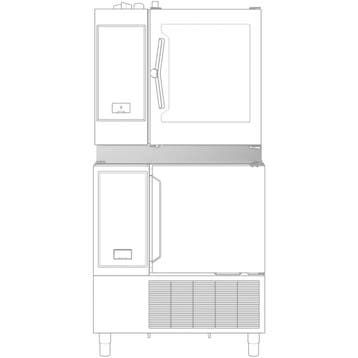 Stapelkit | SkyLine ChillS Blastchillers | 895x765x100(h)mm, Verzenden, Nieuw in verpakking, Koelen en Vriezen