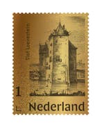 Gouden Postzegel Slot Loevestein, Verzenden, Gestempeld