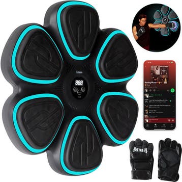 Boxing machine - Boksmachine - Muziek boksmachine - Zwart •, Sport en Fitness, Boksen, Verzenden, Zo goed als nieuw