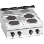 GGM Gastro | Elektrisch fornuis - LORENZO 700 - | EHB873E, Verzenden, Nieuw, Inbouw