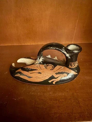 Aardewerk Vaas - 20 cm - Replica van een Oud-Griekse guttus