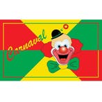 Vlag met carnavals clown - Carnaval thema, Ophalen of Verzenden, Nieuw