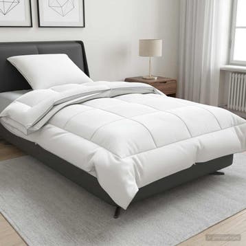 vidaXL Dekbed en Kussen Set 2 st 140x200 cm 4 seizoenen, Huis en Inrichting, Verzenden, Nieuw, Wit