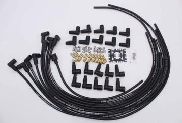 8.5mm Spark Plug Wire Set V8 - 90 degree boots black, Ophalen of Verzenden, Nieuw