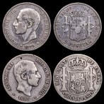 Spanje. Alfonso XII. 2 Pesetas 1879 - 1885 / Madrid (Zonder