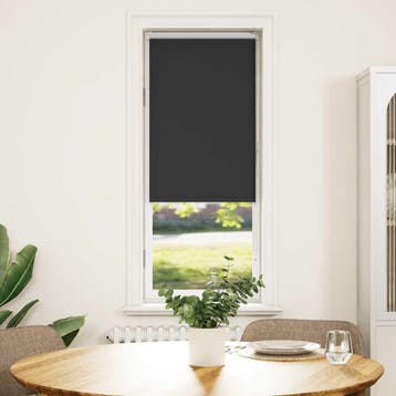 vidaXL Rolgordijn verduisterend 40x130cm stofbreedte 35,7 cm, Verzenden, Nieuw, Zwart