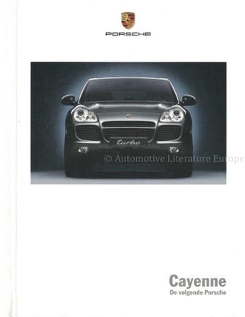 2003 PORSCHE CAYENNE HARDCOVER BROCHURE NEDERLANDS, Nieuw, Porsche, Author