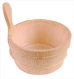 Sawo sauna emmer met 3l of 4l plastic inzet, Tuin en Terras, Verzenden, Nieuw