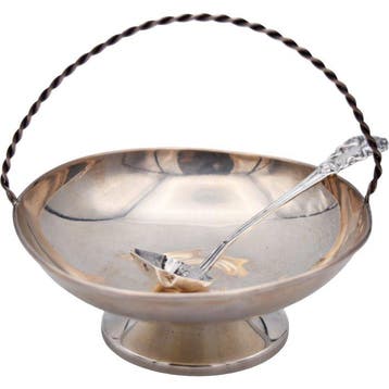 Dienblad - Suikerpot / Snoepcontainer - .925 zilver, Antiek en Kunst