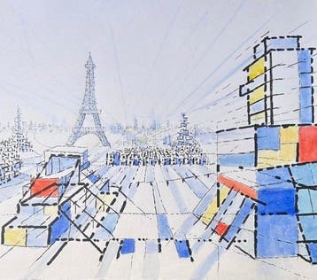 Jean Pierre Collin (1935-2025) - Paris - Tour Eiffel -