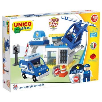 Unico Plus Politiebureau - 63 delig - 8544, Verzenden, Nieuw
