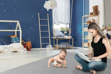 Oprolbare speelmat (180 x 180 x 0,5 cm) voor binnen/buiten, Ophalen of Verzenden, Nieuw, Speelkleed