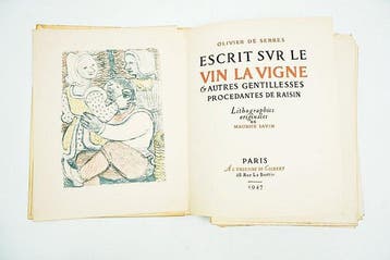 Olivier de Serres / Maurice Savin - Escrit sur le vin la