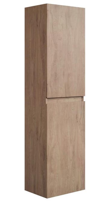 Badkamerkast Angela 40 x 30 x 150 cm Kastanje Kolomkast, Verzenden, Nieuw, (Half)hoge kast