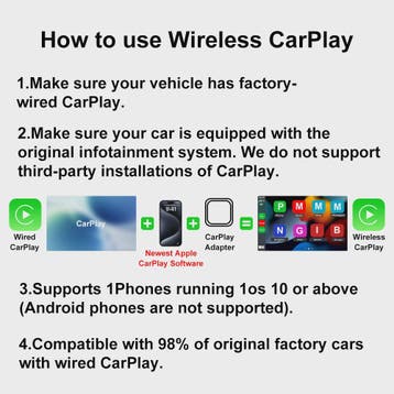 Draadloze CarPlay & Android Auto Adapter - 2-in-1 Carlinkpla, Verzenden, Nieuw